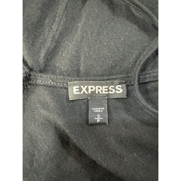 EXPRESS Sequin Aztec Tribal Black V-Cut Spaghetti Strap Boho Tank Top Small - Picture 5 of 5